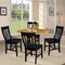 International Concepts 42 in. Dual Drop Leaf Table with 4 Slat Back Dining Chairs - 5 Piece Dining Set K04-42DP-C46-61-4 - alternate 5
